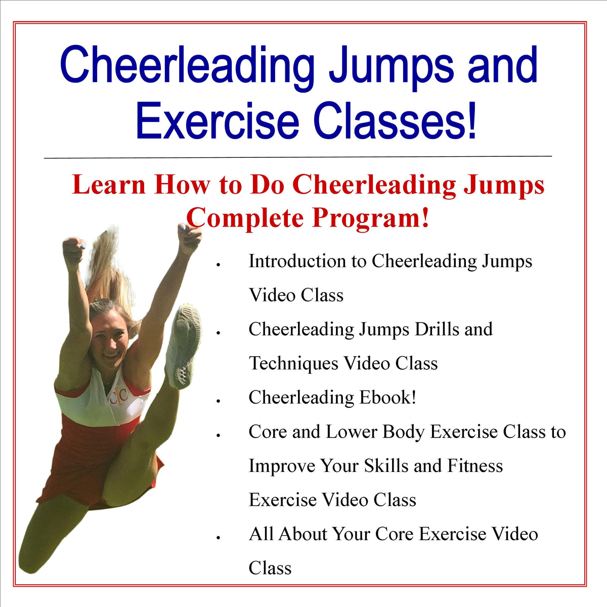 Cheerleading Jumps Ebook - How to Do Cheerleading Jumps – Cheer and Dance  On Demand