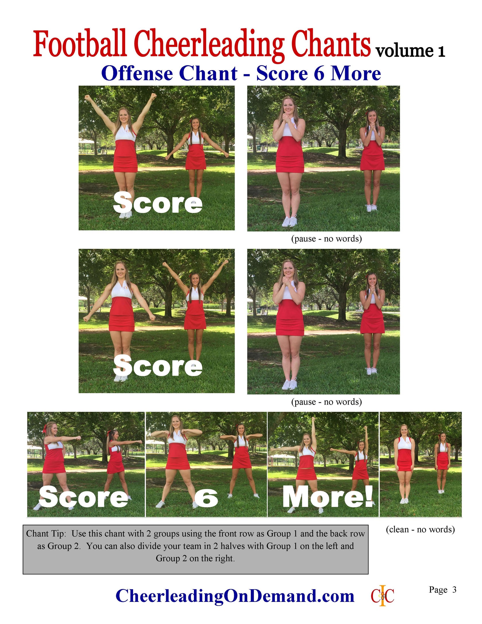 Cheerleading Football Chants Ebook by CheerleadingOnDemand.com – Cheer ...