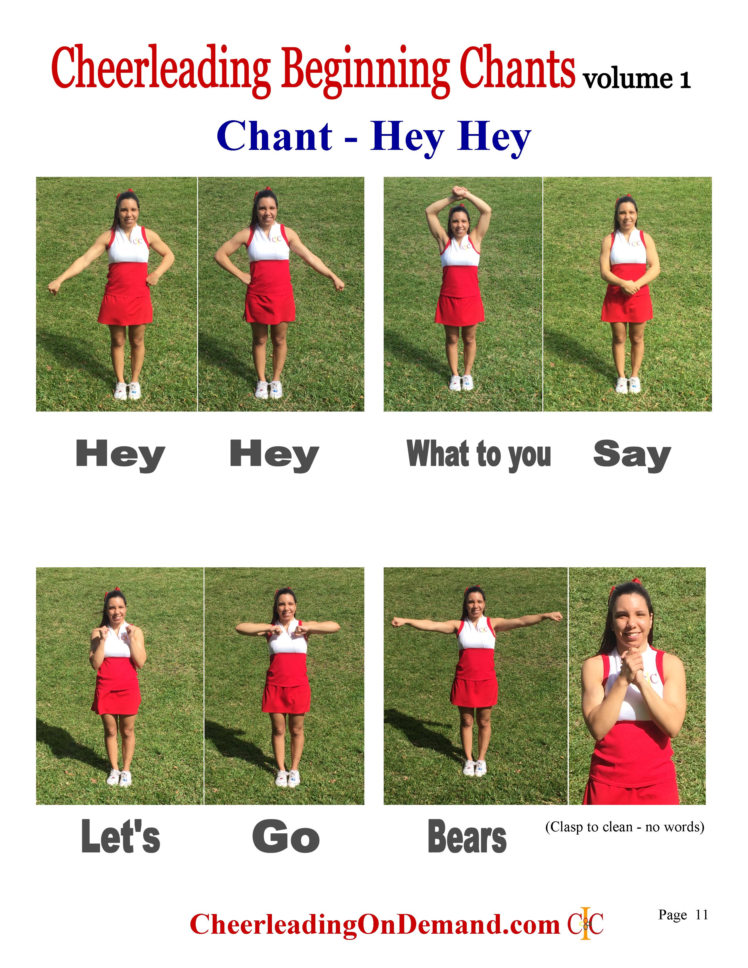 Cheerleading Beginning CHANTS Ebook, Volume 1 - CIC Cheerleading Maste ...